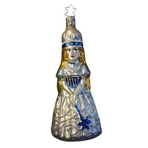 SNOW QUEEN Christmas Holiday Ornament by INGE GLAS OF GERMANY